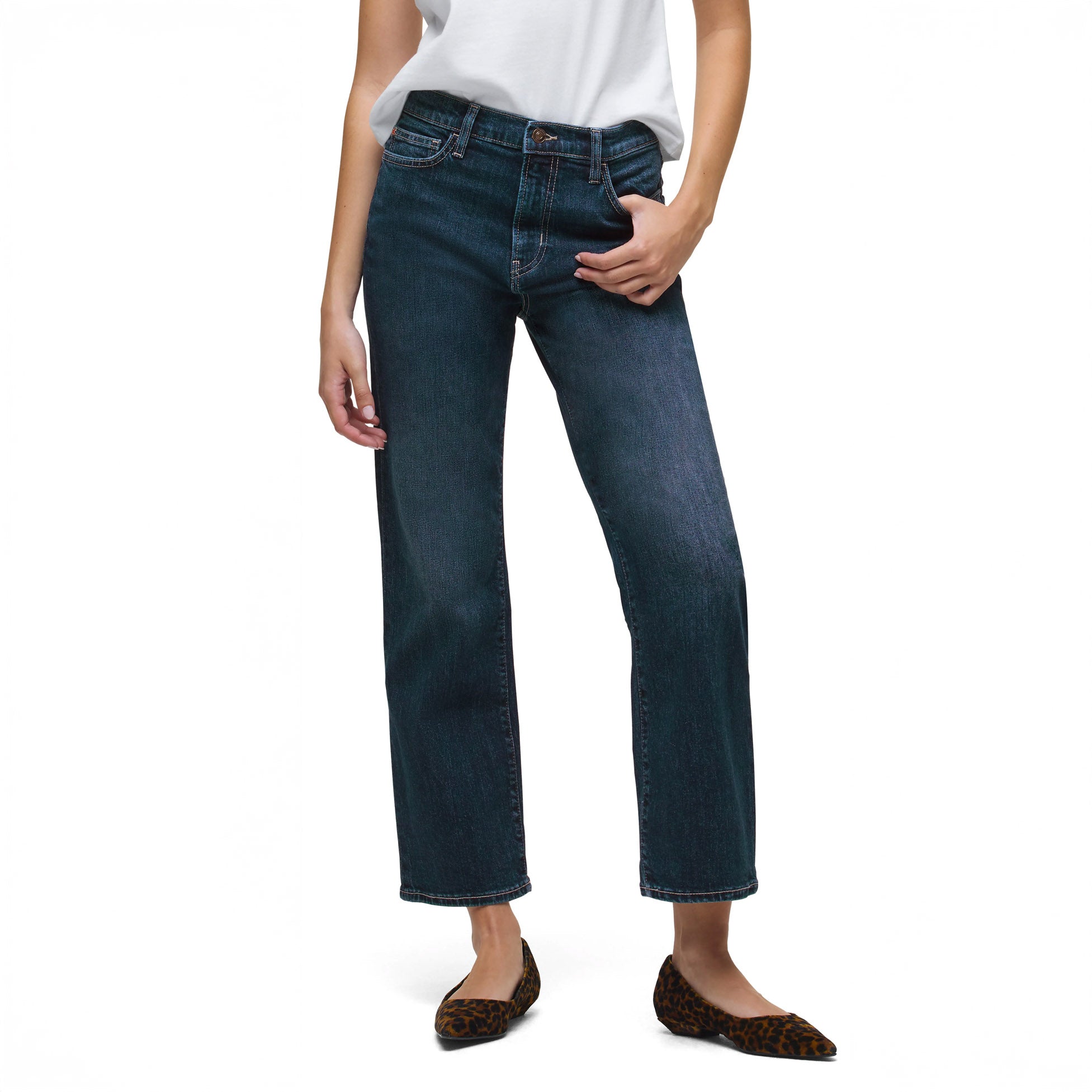 Hudson Jeans Women’s Noa Straight Ankle Jeans (Bianca)