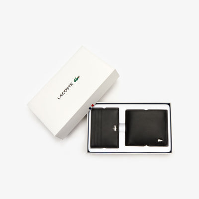 Lacoste Men's Fitzgerald Leather Billfold & Cardholder Gift Set