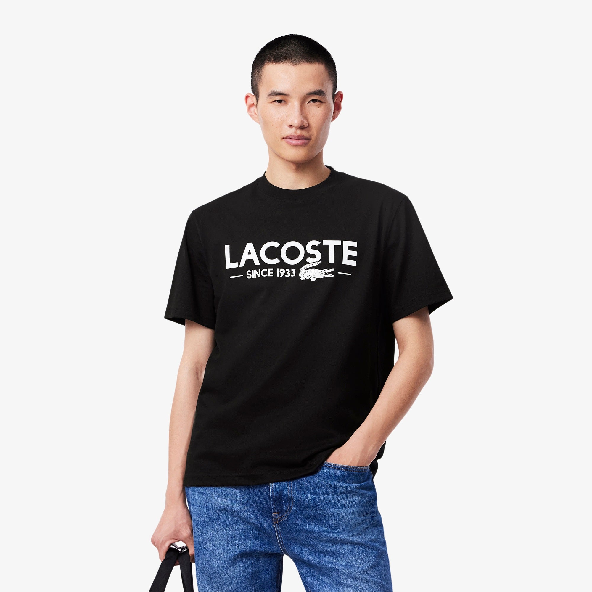 Lacoste Men's Printed Cotton T-Shirt