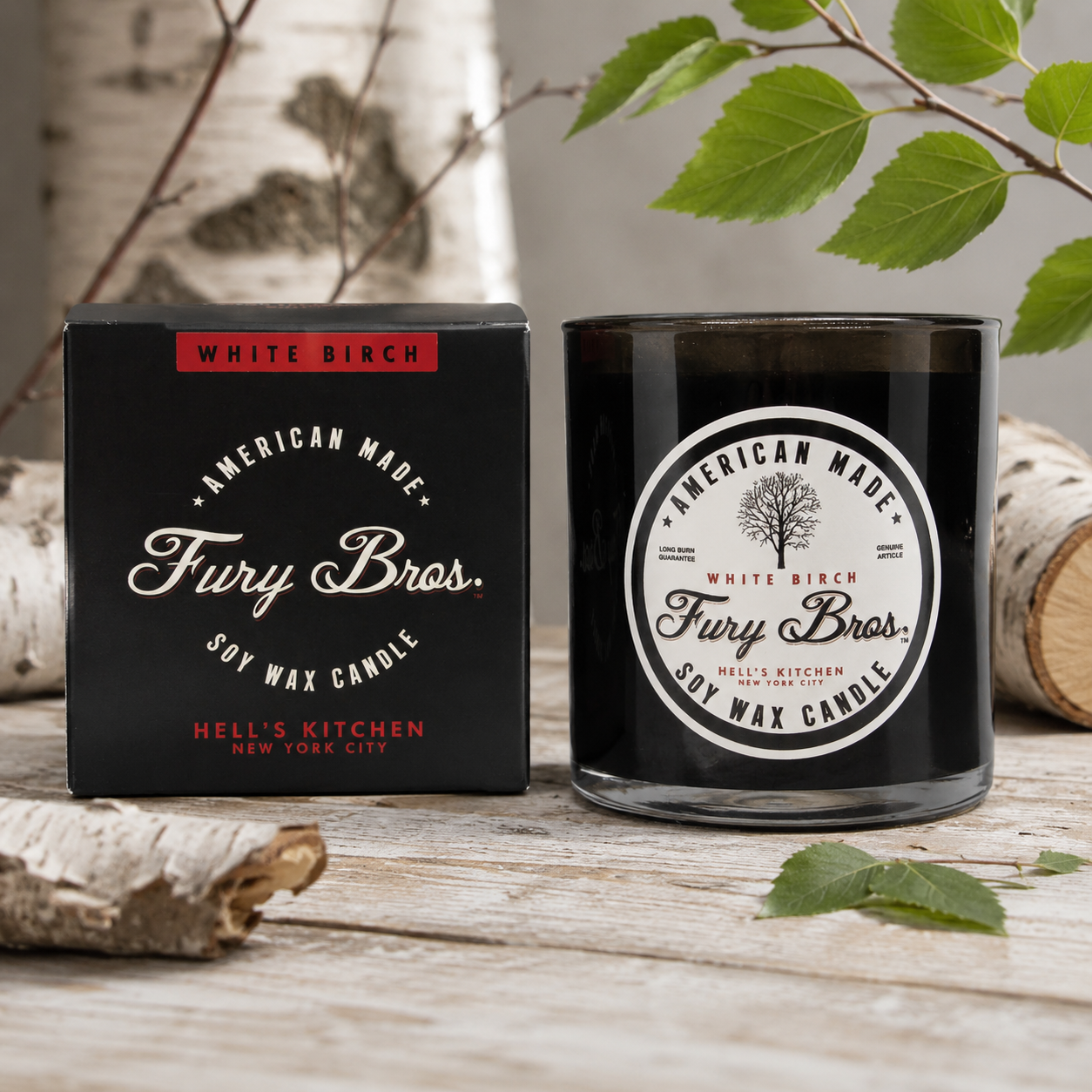 Fury Bros. 9oz Candle – White Birch