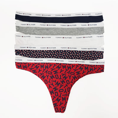 Tommy Hilfiger Women's 5-Pack Cotton Underwear Thong