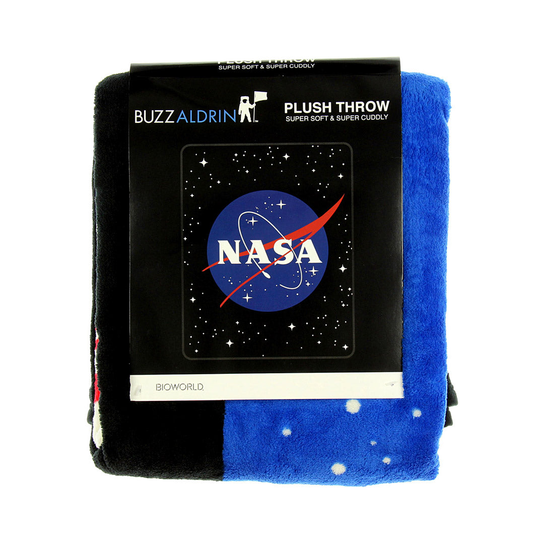 NASA CLASSIC SPACE LOGO FLEECE PLUSH THROW