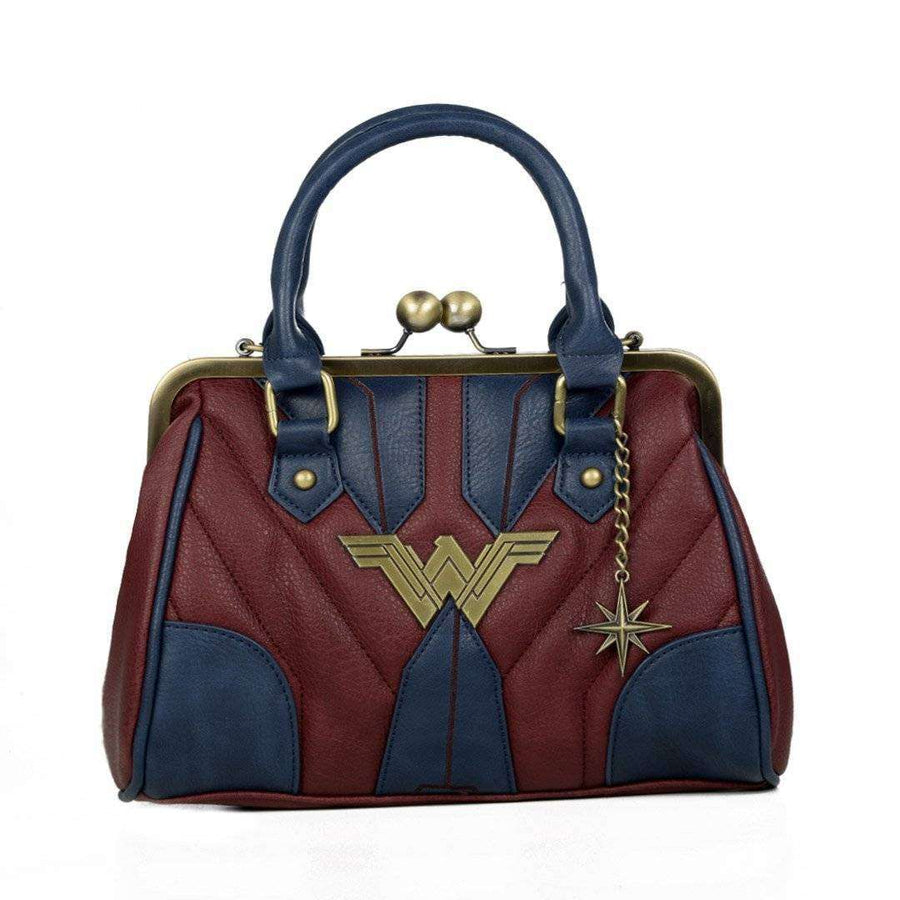WONDER WOMAN KISS-LOCK HANDBAG - Life Soleil