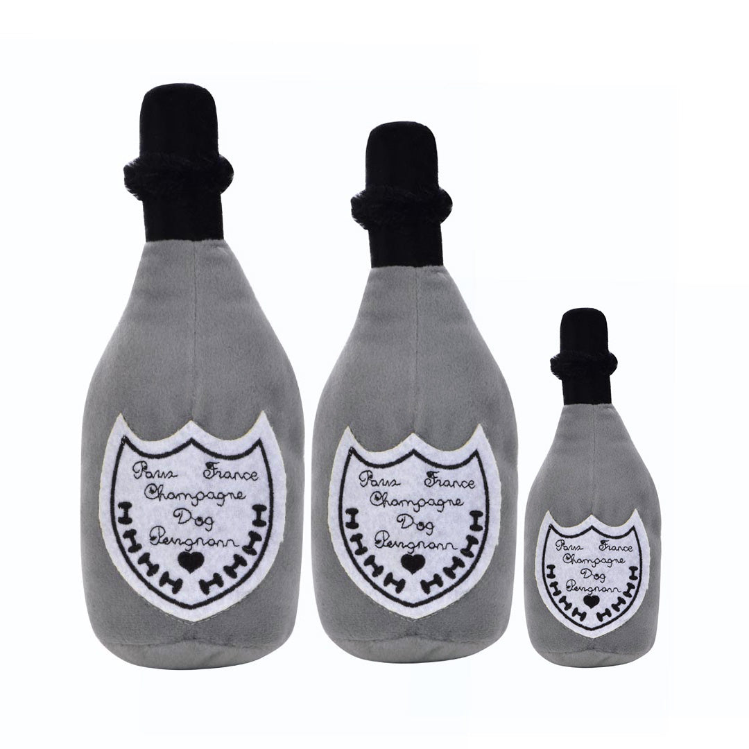 DOG PERIGNONN CHAMPAGNE SQUEAK PLUSH DOG TOY