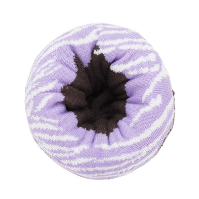 SUKENO LAVENDER SWIRL DOUGHNUT SOCKS