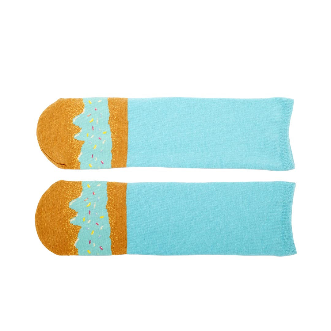SUKENO AQUA SPRINKLES DOUGHNUT SOCKS