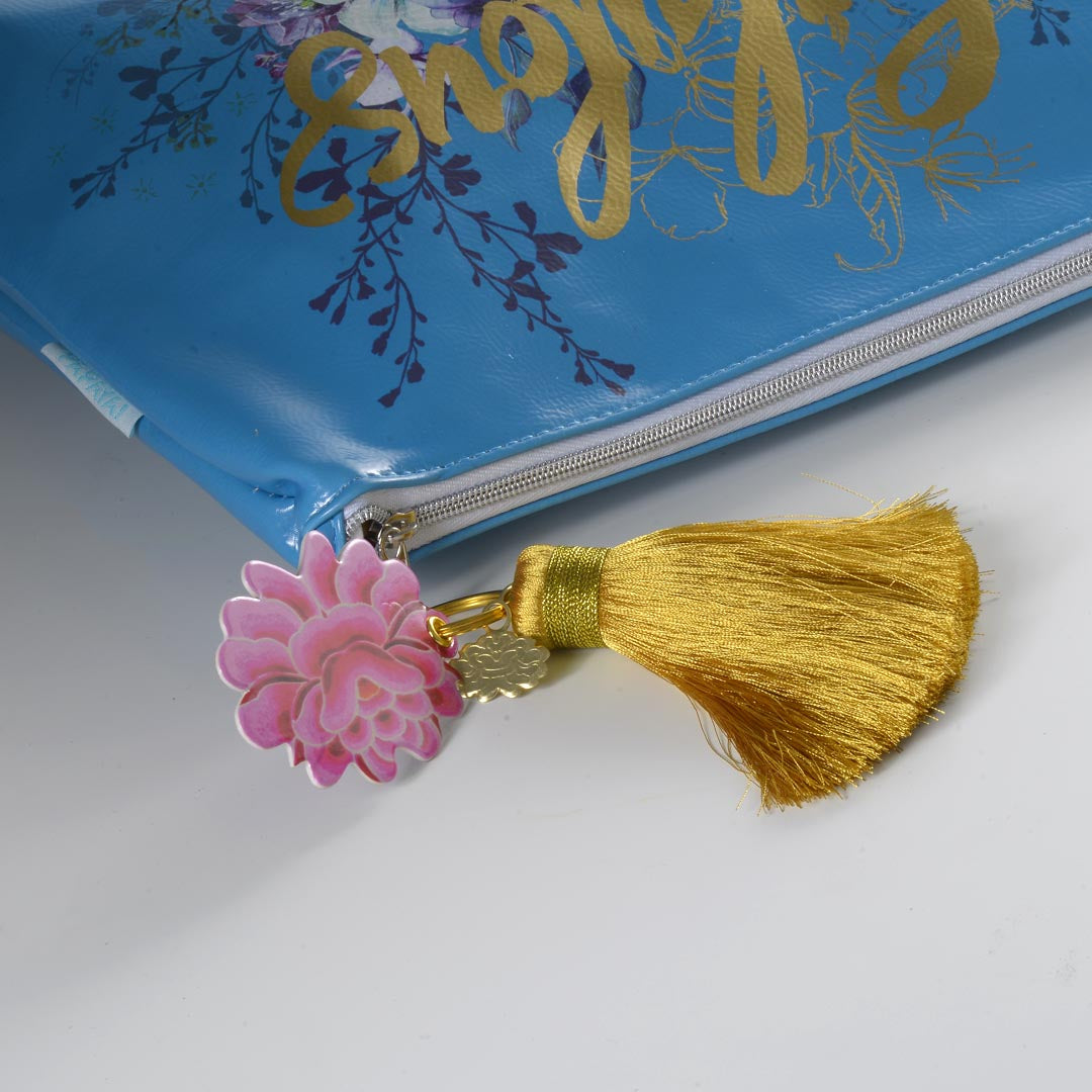 PAPAYA! JEWEL FLOWER LARGE POUCH