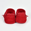 EMERSON AND FRIENDS SUEDE BABY MOCCASINS