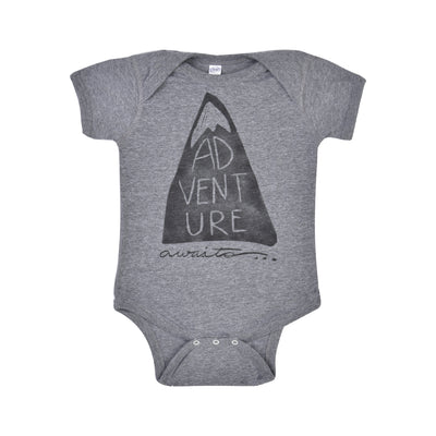 BIRD AND ELEPHANT “ADVENTURE AWAITS” BABY BODYSUIT