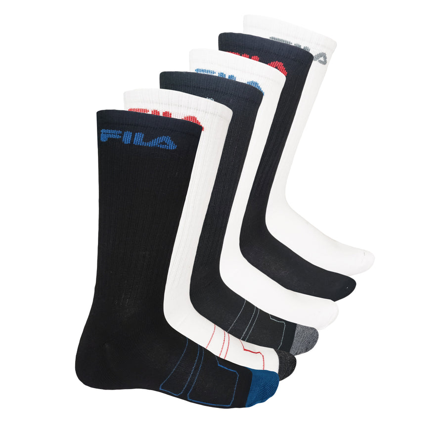 Fila Men's Assorted Crew Socks FM06 (6 Pairs)