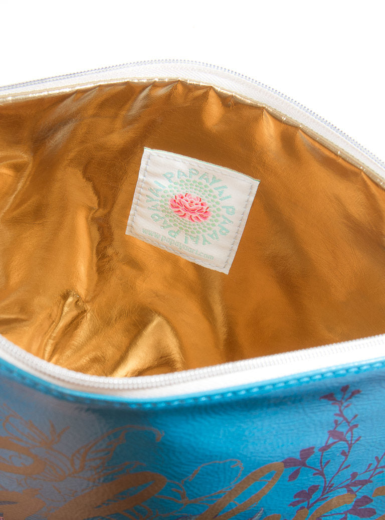 PAPAYA! JEWEL FLOWER LARGE POUCH
