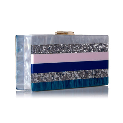 MILLY Marble Box Clutch