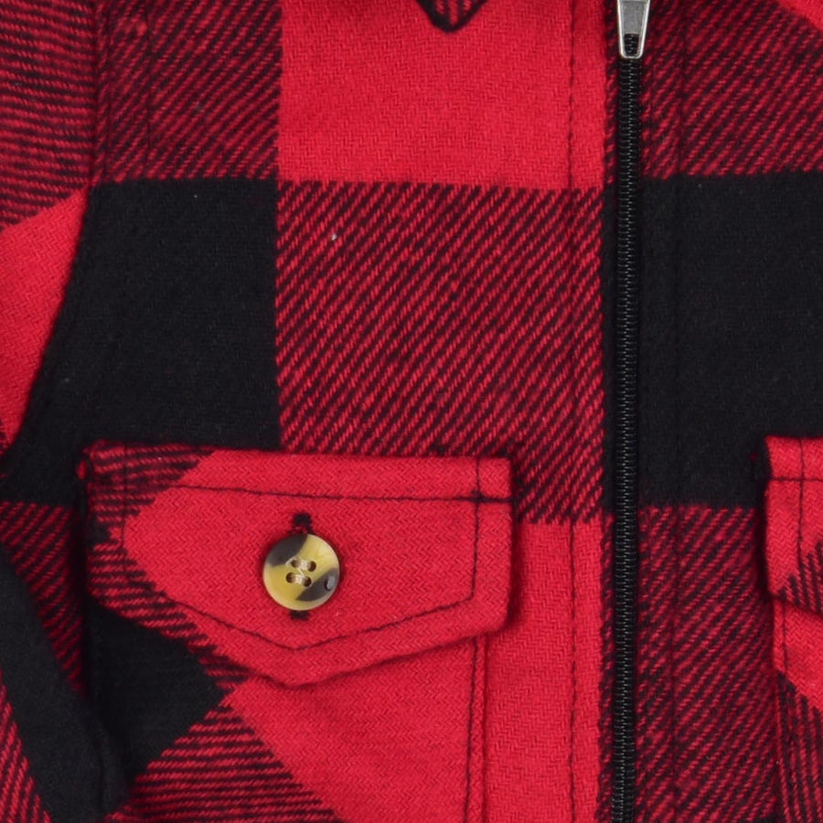 HICKORY BUFFALO PLAID ZIP SHIRT- TODDLERS